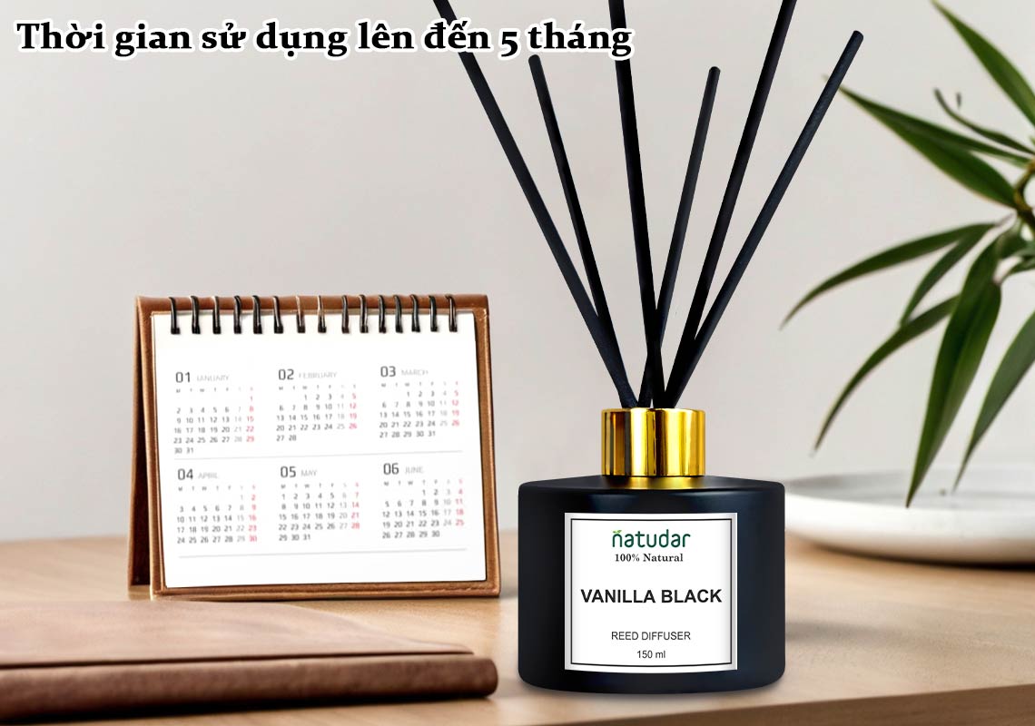 reed diffuser vanilla black img 3