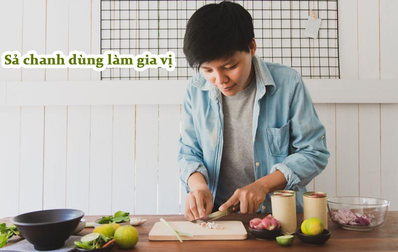 sả chanh dùng làm gia vị